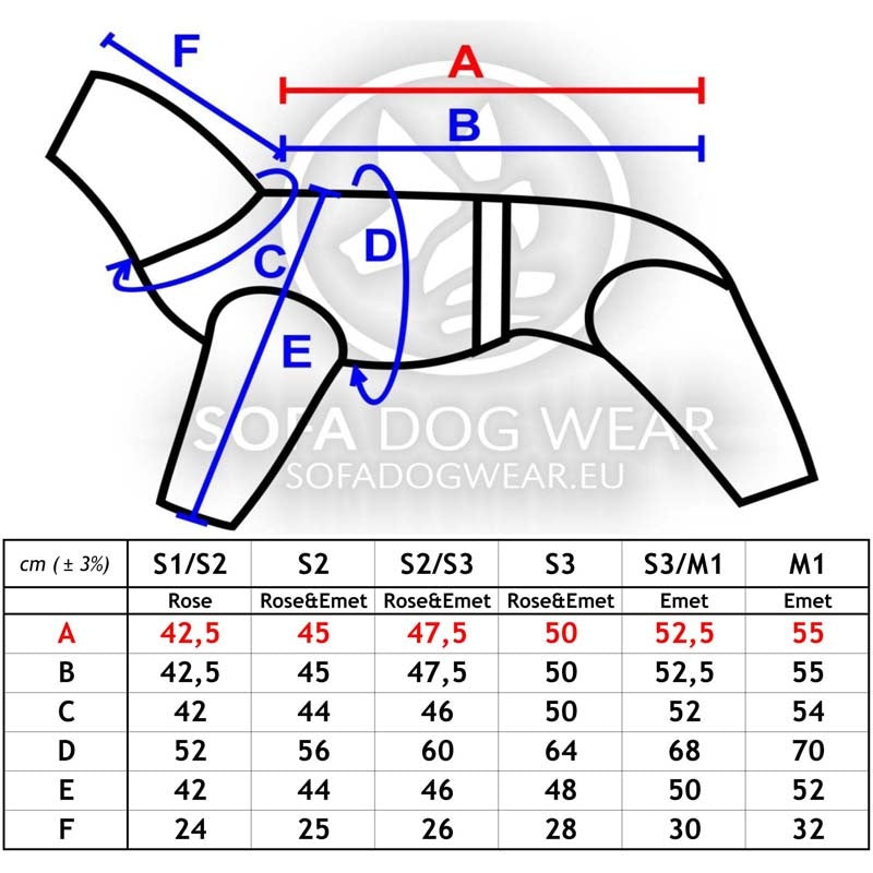 Sofa Dog Wear Rose&Emet - Toppahaalari