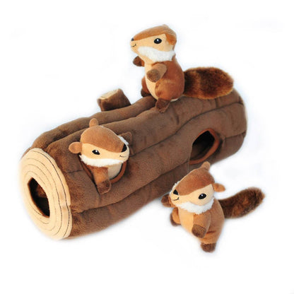 Zippy Burrow - Log with Chipmunks