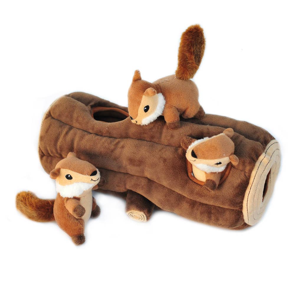 Zippy Burrow - Log with Chipmunks